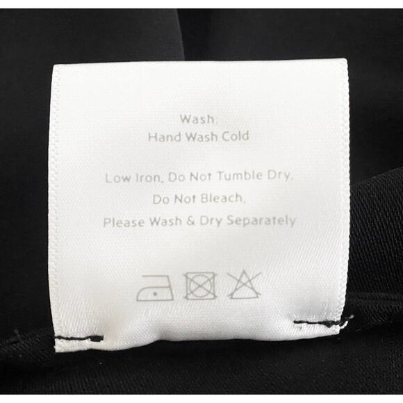 Toteme Women's Black One Shoulder Midi Dress Back Slit Cocktail Party Minimalist - Picture 10 of 10